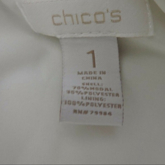 Chicos Casual White Blazer - Picture 7 of 8